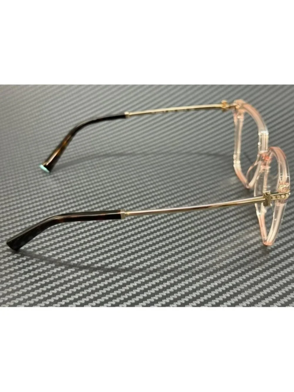 New Tiffany & Co. Women Crystal Nude Pink Eyeglasses 54-15-140